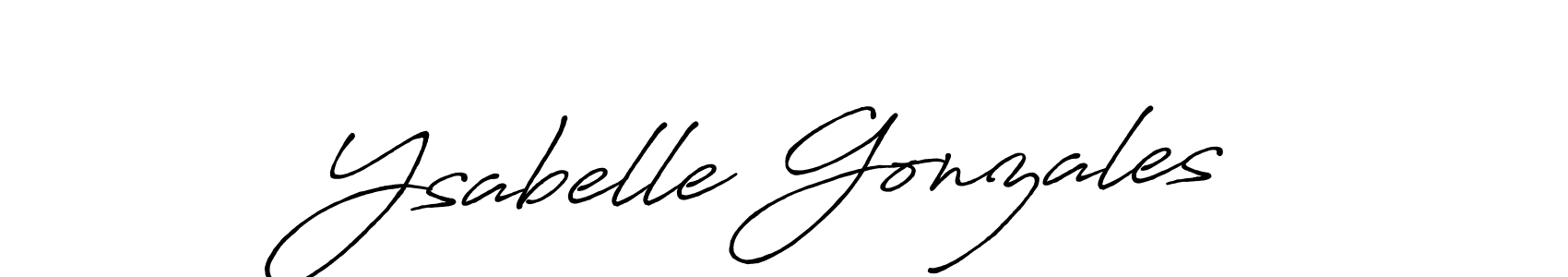 Also we have Ysabelle Gonzales name is the best signature style. Create professional handwritten signature collection using Antro_Vectra_Bolder autograph style. Ysabelle Gonzales signature style 7 images and pictures png