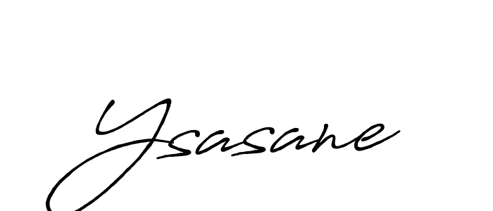 How to make Ysasane signature? Antro_Vectra_Bolder is a professional autograph style. Create handwritten signature for Ysasane name. Ysasane signature style 7 images and pictures png