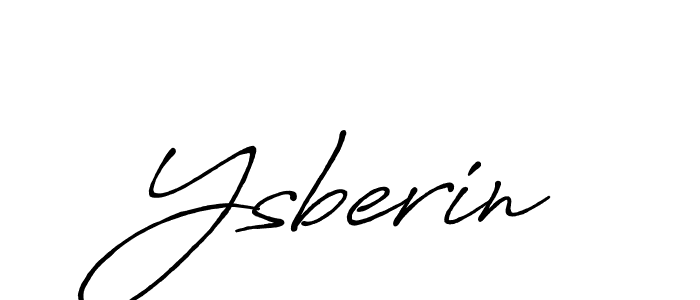 Ysberin stylish signature style. Best Handwritten Sign (Antro_Vectra_Bolder) for my name. Handwritten Signature Collection Ideas for my name Ysberin. Ysberin signature style 7 images and pictures png