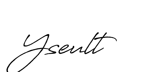 You should practise on your own different ways (Antro_Vectra_Bolder) to write your name (Yseult) in signature. don't let someone else do it for you. Yseult signature style 7 images and pictures png