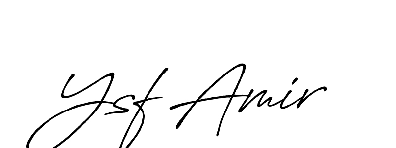 Also we have Ysf Amir name is the best signature style. Create professional handwritten signature collection using Antro_Vectra_Bolder autograph style. Ysf Amir signature style 7 images and pictures png