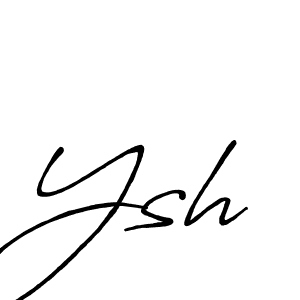 How to make Ysh name signature. Use Antro_Vectra_Bolder style for creating short signs online. This is the latest handwritten sign. Ysh signature style 7 images and pictures png