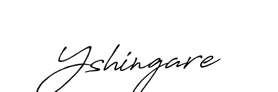 Make a beautiful signature design for name Yshingare. With this signature (Antro_Vectra_Bolder) style, you can create a handwritten signature for free. Yshingare signature style 7 images and pictures png