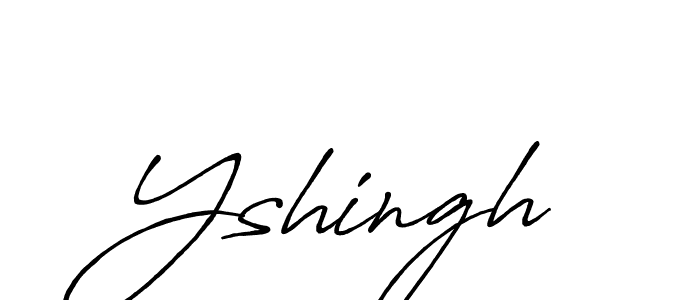 Yshingh stylish signature style. Best Handwritten Sign (Antro_Vectra_Bolder) for my name. Handwritten Signature Collection Ideas for my name Yshingh. Yshingh signature style 7 images and pictures png