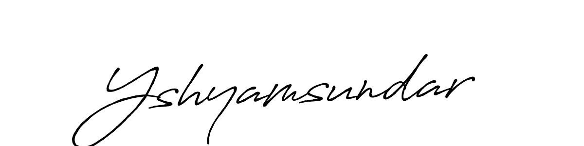 You can use this online signature creator to create a handwritten signature for the name Yshyamsundar. This is the best online autograph maker. Yshyamsundar signature style 7 images and pictures png