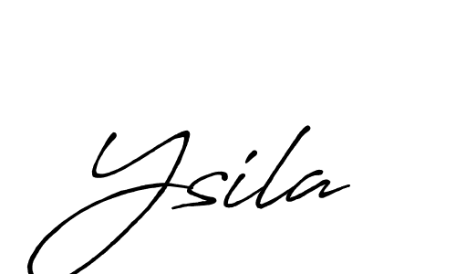 Use a signature maker to create a handwritten signature online. With this signature software, you can design (Antro_Vectra_Bolder) your own signature for name Ysila. Ysila signature style 7 images and pictures png