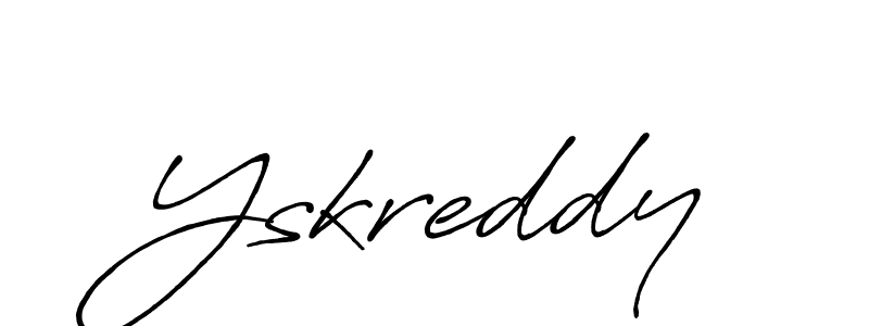 Make a beautiful signature design for name Yskreddy. Use this online signature maker to create a handwritten signature for free. Yskreddy signature style 7 images and pictures png