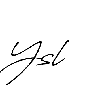 How to Draw Ysl signature style? Antro_Vectra_Bolder is a latest design signature styles for name Ysl. Ysl signature style 7 images and pictures png