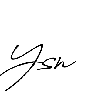 You should practise on your own different ways (Antro_Vectra_Bolder) to write your name (Ysn) in signature. don't let someone else do it for you. Ysn signature style 7 images and pictures png