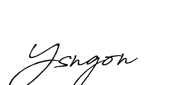 Make a beautiful signature design for name Ysngon. Use this online signature maker to create a handwritten signature for free. Ysngon signature style 7 images and pictures png