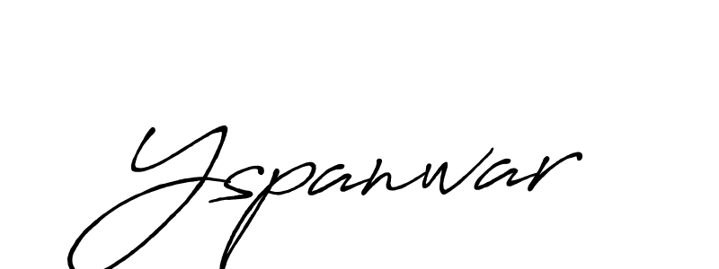 How to make Yspanwar name signature. Use Antro_Vectra_Bolder style for creating short signs online. This is the latest handwritten sign. Yspanwar signature style 7 images and pictures png