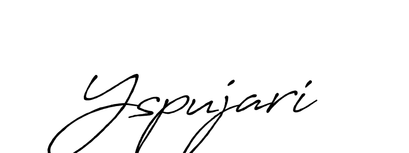 Use a signature maker to create a handwritten signature online. With this signature software, you can design (Antro_Vectra_Bolder) your own signature for name Yspujari. Yspujari signature style 7 images and pictures png