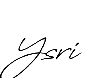 Create a beautiful signature design for name Ysri. With this signature (Antro_Vectra_Bolder) fonts, you can make a handwritten signature for free. Ysri signature style 7 images and pictures png