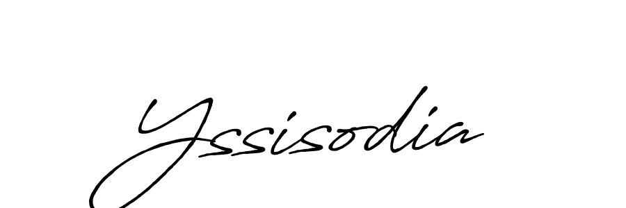 Create a beautiful signature design for name Yssisodia. With this signature (Antro_Vectra_Bolder) fonts, you can make a handwritten signature for free. Yssisodia signature style 7 images and pictures png
