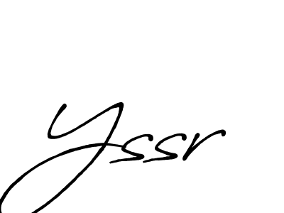 Create a beautiful signature design for name Yssr. With this signature (Antro_Vectra_Bolder) fonts, you can make a handwritten signature for free. Yssr signature style 7 images and pictures png