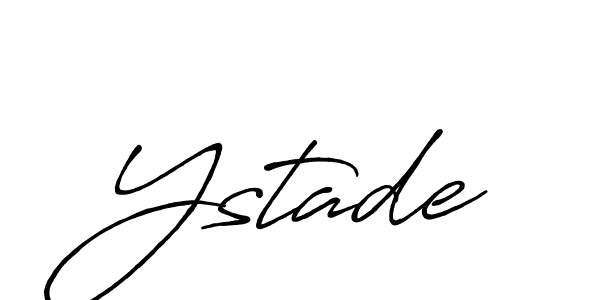 if you are searching for the best signature style for your name Ystade. so please give up your signature search. here we have designed multiple signature styles  using Antro_Vectra_Bolder. Ystade signature style 7 images and pictures png