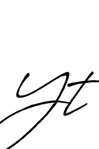 The best way (Antro_Vectra_Bolder) to make a short signature is to pick only two or three words in your name. The name Yt include a total of six letters. For converting this name. Yt signature style 7 images and pictures png