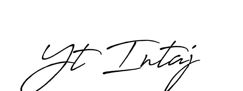 Yt Intaj stylish signature style. Best Handwritten Sign (Antro_Vectra_Bolder) for my name. Handwritten Signature Collection Ideas for my name Yt Intaj. Yt Intaj signature style 7 images and pictures png