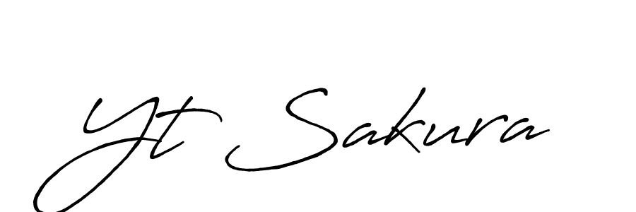 This is the best signature style for the Yt Sakura name. Also you like these signature font (Antro_Vectra_Bolder). Mix name signature. Yt Sakura signature style 7 images and pictures png