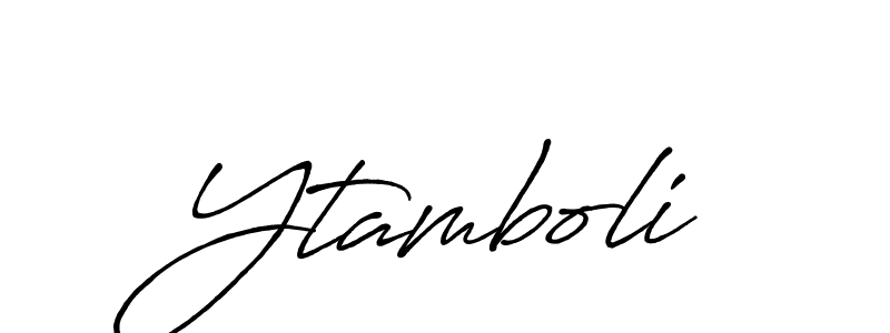 Make a beautiful signature design for name Ytamboli. With this signature (Antro_Vectra_Bolder) style, you can create a handwritten signature for free. Ytamboli signature style 7 images and pictures png