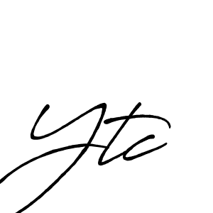 It looks lik you need a new signature style for name Ytc. Design unique handwritten (Antro_Vectra_Bolder) signature with our free signature maker in just a few clicks. Ytc signature style 7 images and pictures png