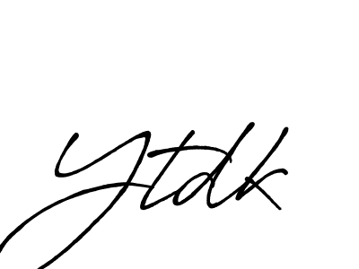 How to make Ytdk name signature. Use Antro_Vectra_Bolder style for creating short signs online. This is the latest handwritten sign. Ytdk signature style 7 images and pictures png