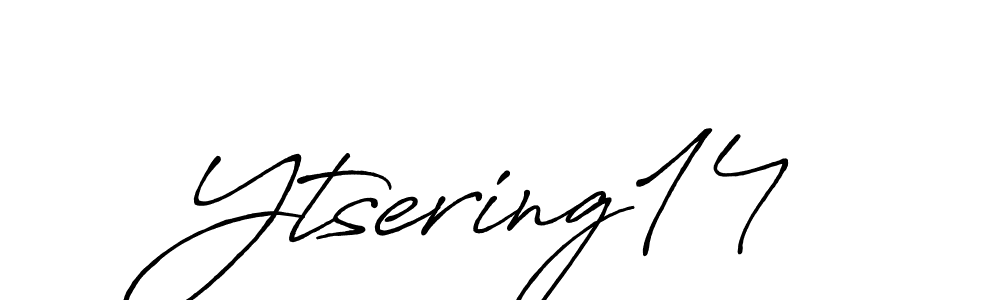 Use a signature maker to create a handwritten signature online. With this signature software, you can design (Antro_Vectra_Bolder) your own signature for name Ytsering14. Ytsering14 signature style 7 images and pictures png