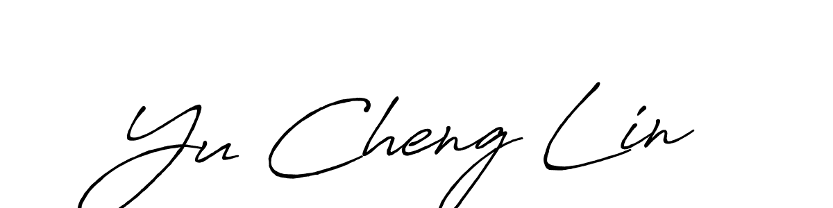 How to make Yu Cheng Lin signature? Antro_Vectra_Bolder is a professional autograph style. Create handwritten signature for Yu Cheng Lin name. Yu Cheng Lin signature style 7 images and pictures png