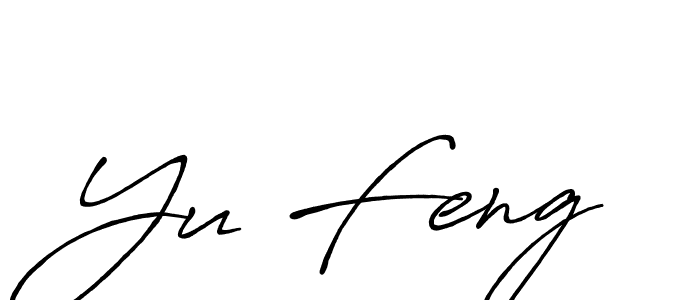 The best way (Antro_Vectra_Bolder) to make a short signature is to pick only two or three words in your name. The name Yu Feng include a total of six letters. For converting this name. Yu Feng signature style 7 images and pictures png