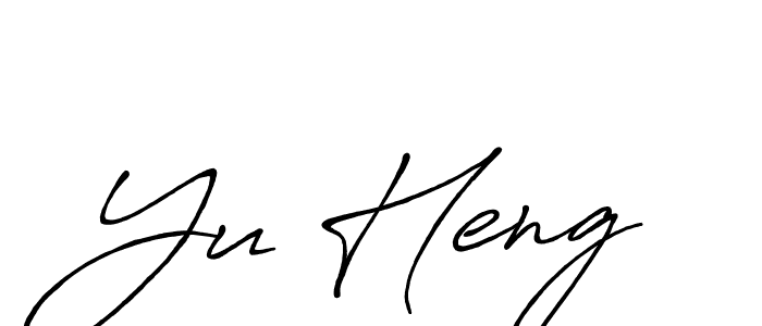 Design your own signature with our free online signature maker. With this signature software, you can create a handwritten (Antro_Vectra_Bolder) signature for name Yu Heng. Yu Heng signature style 7 images and pictures png