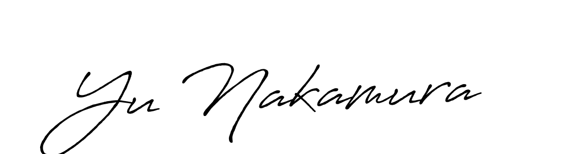It looks lik you need a new signature style for name Yu Nakamura. Design unique handwritten (Antro_Vectra_Bolder) signature with our free signature maker in just a few clicks. Yu Nakamura signature style 7 images and pictures png