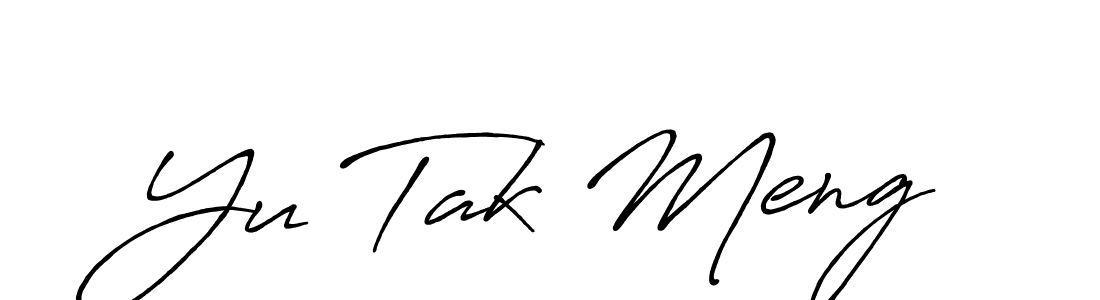 Also we have Yu Tak Meng name is the best signature style. Create professional handwritten signature collection using Antro_Vectra_Bolder autograph style. Yu Tak Meng signature style 7 images and pictures png