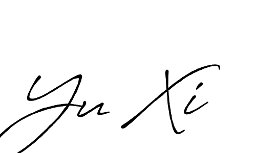 How to make Yu Xi name signature. Use Antro_Vectra_Bolder style for creating short signs online. This is the latest handwritten sign. Yu Xi signature style 7 images and pictures png