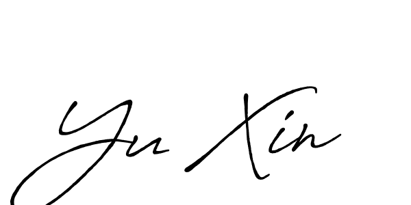 Antro_Vectra_Bolder is a professional signature style that is perfect for those who want to add a touch of class to their signature. It is also a great choice for those who want to make their signature more unique. Get Yu Xin name to fancy signature for free. Yu Xin signature style 7 images and pictures png