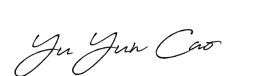 Make a beautiful signature design for name Yu Yun Cao. Use this online signature maker to create a handwritten signature for free. Yu Yun Cao signature style 7 images and pictures png