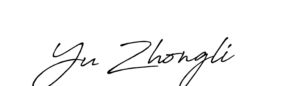 Once you've used our free online signature maker to create your best signature Antro_Vectra_Bolder style, it's time to enjoy all of the benefits that Yu Zhongli name signing documents. Yu Zhongli signature style 7 images and pictures png