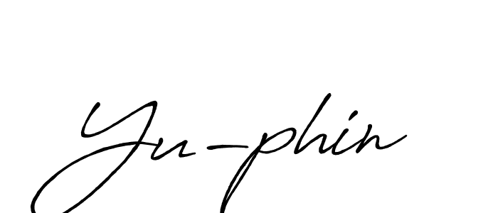 How to make Yu-phin name signature. Use Antro_Vectra_Bolder style for creating short signs online. This is the latest handwritten sign. Yu-phin signature style 7 images and pictures png