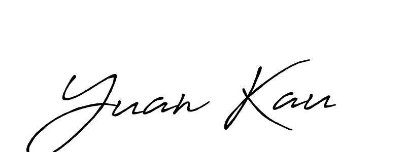 Yuan Kau stylish signature style. Best Handwritten Sign (Antro_Vectra_Bolder) for my name. Handwritten Signature Collection Ideas for my name Yuan Kau. Yuan Kau signature style 7 images and pictures png