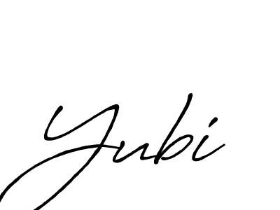 Create a beautiful signature design for name Yubi. With this signature (Antro_Vectra_Bolder) fonts, you can make a handwritten signature for free. Yubi signature style 7 images and pictures png