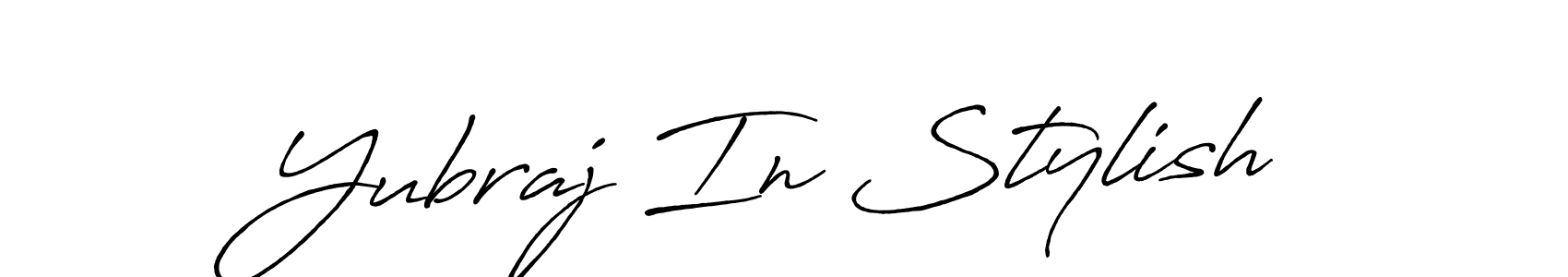 How to make Yubraj In Stylish signature? Antro_Vectra_Bolder is a professional autograph style. Create handwritten signature for Yubraj In Stylish name. Yubraj In Stylish signature style 7 images and pictures png