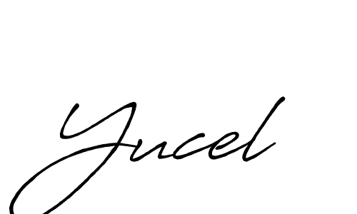 Yucel stylish signature style. Best Handwritten Sign (Antro_Vectra_Bolder) for my name. Handwritten Signature Collection Ideas for my name Yucel. Yucel signature style 7 images and pictures png