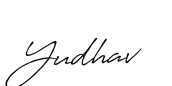 Also we have Yudhav name is the best signature style. Create professional handwritten signature collection using Antro_Vectra_Bolder autograph style. Yudhav signature style 7 images and pictures png