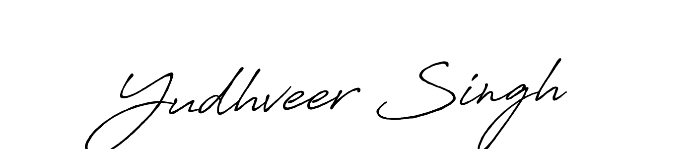 Also we have Yudhveer Singh name is the best signature style. Create professional handwritten signature collection using Antro_Vectra_Bolder autograph style. Yudhveer Singh signature style 7 images and pictures png