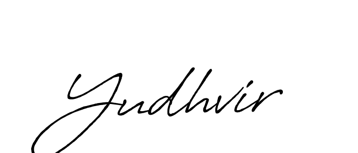 How to make Yudhvir signature? Antro_Vectra_Bolder is a professional autograph style. Create handwritten signature for Yudhvir name. Yudhvir signature style 7 images and pictures png