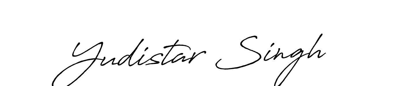 Use a signature maker to create a handwritten signature online. With this signature software, you can design (Antro_Vectra_Bolder) your own signature for name Yudistar Singh. Yudistar Singh signature style 7 images and pictures png