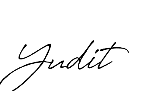 Create a beautiful signature design for name Yudit. With this signature (Antro_Vectra_Bolder) fonts, you can make a handwritten signature for free. Yudit signature style 7 images and pictures png