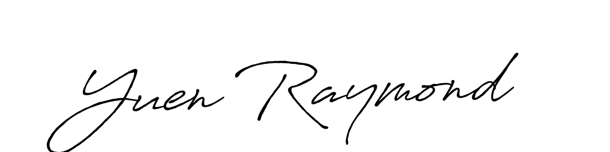 How to make Yuen Raymond signature? Antro_Vectra_Bolder is a professional autograph style. Create handwritten signature for Yuen Raymond name. Yuen Raymond signature style 7 images and pictures png