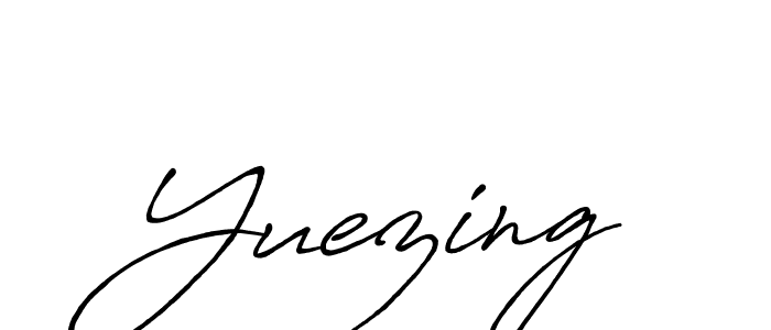 Once you've used our free online signature maker to create your best signature Antro_Vectra_Bolder style, it's time to enjoy all of the benefits that Yuezing name signing documents. Yuezing signature style 7 images and pictures png