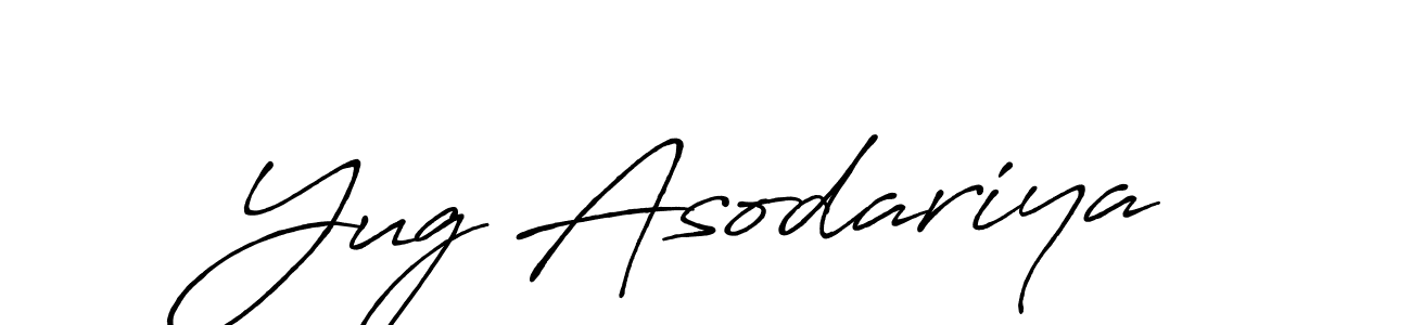 Antro_Vectra_Bolder is a professional signature style that is perfect for those who want to add a touch of class to their signature. It is also a great choice for those who want to make their signature more unique. Get Yug Asodariya name to fancy signature for free. Yug Asodariya signature style 7 images and pictures png