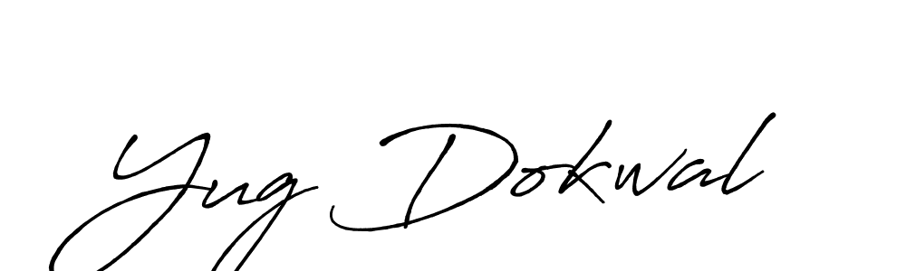 How to make Yug Dokwal signature? Antro_Vectra_Bolder is a professional autograph style. Create handwritten signature for Yug Dokwal name. Yug Dokwal signature style 7 images and pictures png